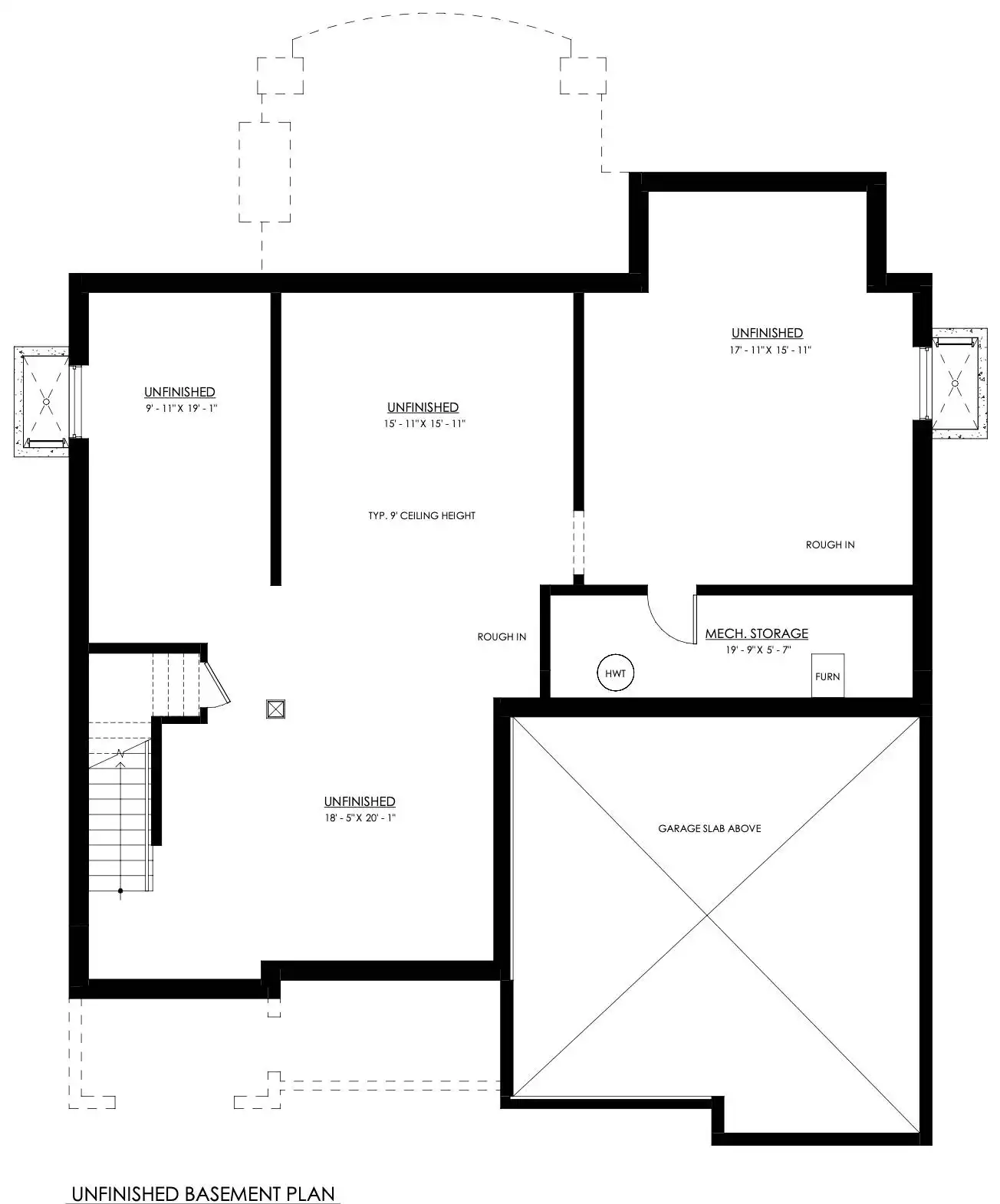 Unfinished Basement Plan