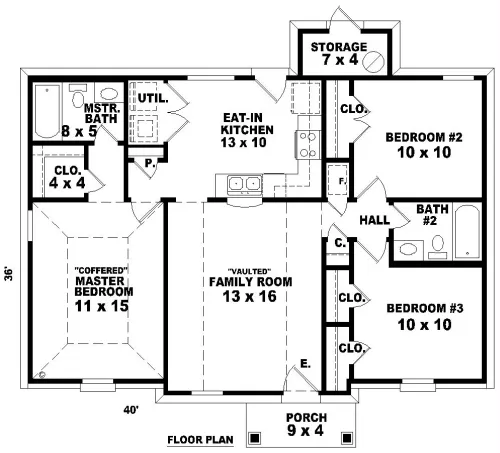 Acorn 8101 - 3 Bedrooms and 2 Baths | The House Designers - 8101