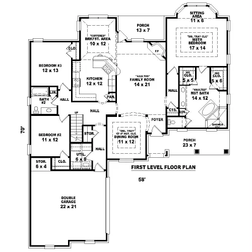 Westminster 8147 - 3 Bedrooms and 2 Baths | The House Designers - 8147