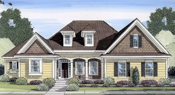 image of country house plan 9111