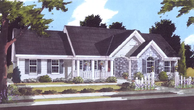 image of small cottage house plan 9085