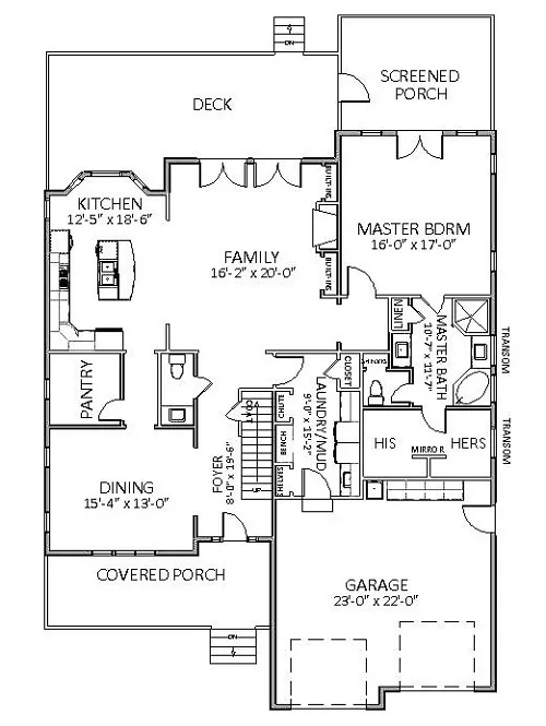 Belmont 5514 - 3 Bedrooms and 2.5 Baths | The House Designers - 5514