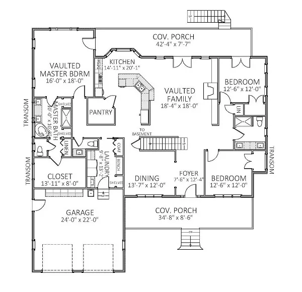 Westwood 9396 - 3 Bedrooms and 2.5 Baths | The House Designers - 9396