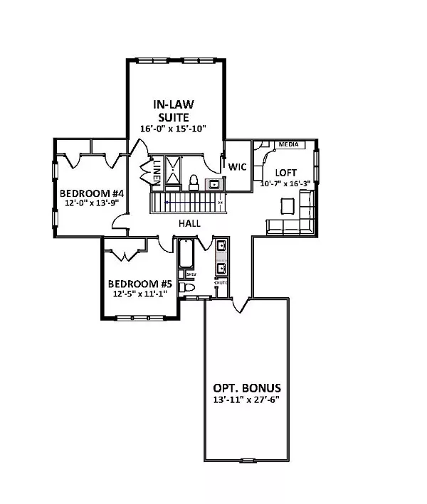 5 Bedroom Craftsman Style House Plan 9849: Pendeleton - 9849