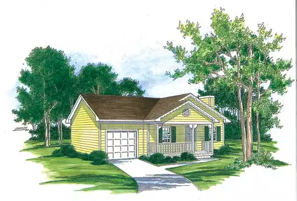 image of small traditional house plan 1013