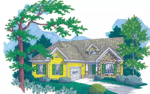 image of traditional house plan 7720