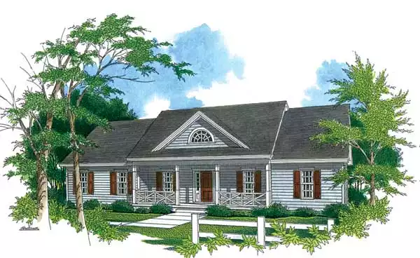 image of affordable farmhouse plan 1563