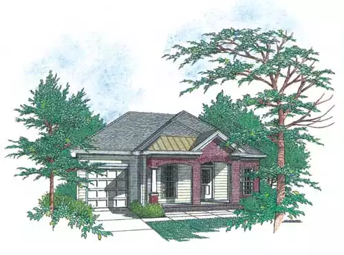 image of affordable cottage house plan 1564