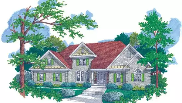 image of traditional house plan 7762