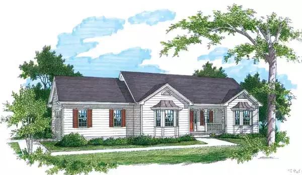 image of affordable home plan 1573