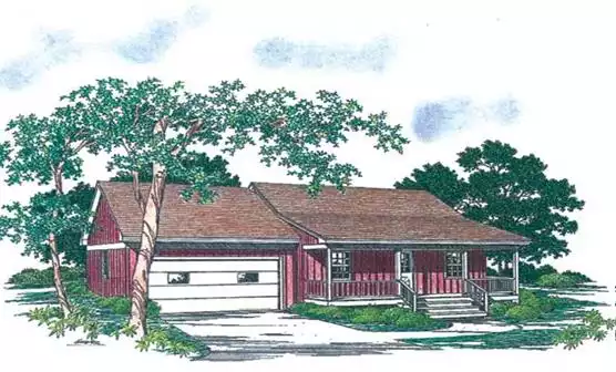 image of affordable country house plan 1011