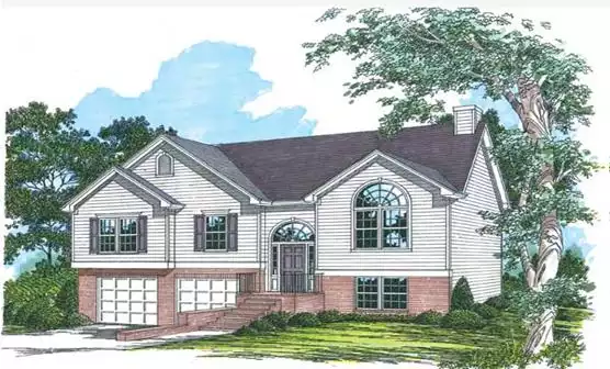 image of 2 story traditional house plan 1571