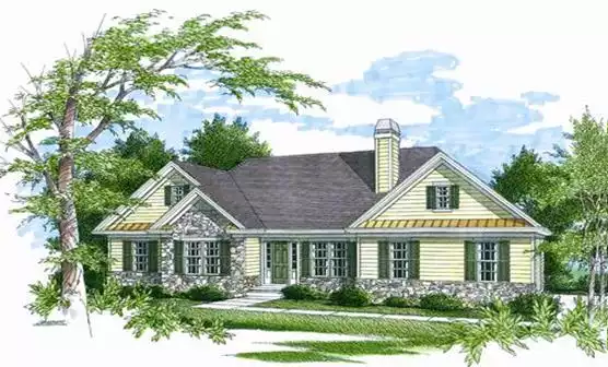 image of small traditional house plan 3373