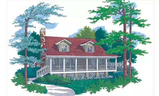 image of lake house plan 7736