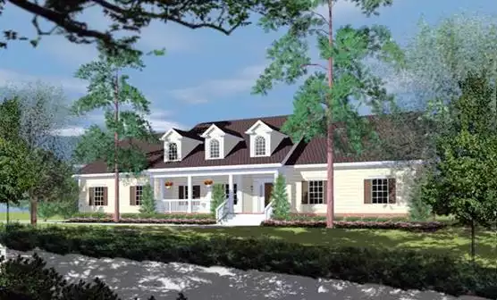 image of traditional house plan 7756