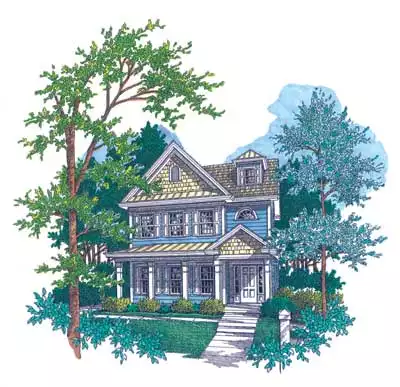 image of small cottage house plan 7749