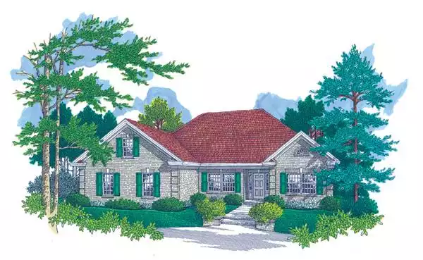 image of traditional house plan 7755