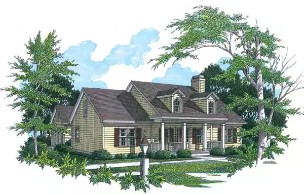 image of country house plan 7747