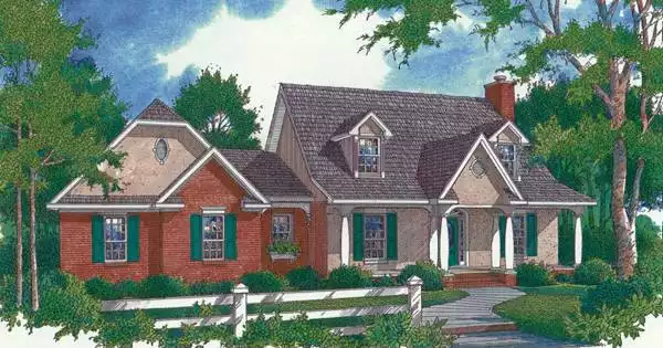 image of traditional house plan 5933