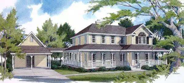 image of traditional house plan 5936