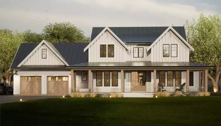 image of 2 story country house plan 9327