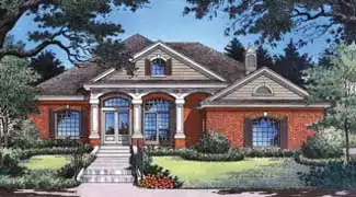 image of side entry garage house plan 3991