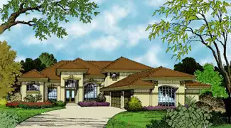 image of 2 story contemporary house plan 4114