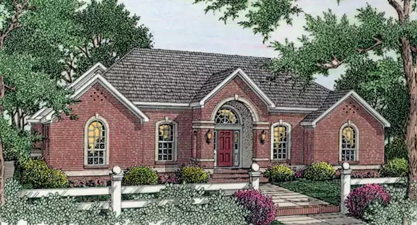 image of traditional house plan 4598