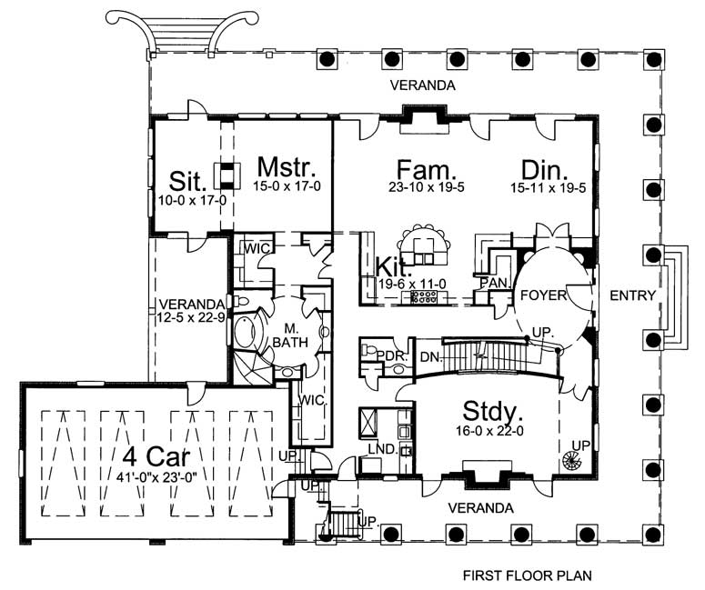 Houmas House 7976 4 Bedrooms And 4 5 Baths The House Designers 7976