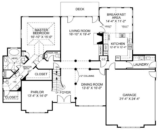 Huntington House 7977 - 4 Bedrooms and 3 Baths | The House Designers - 7977