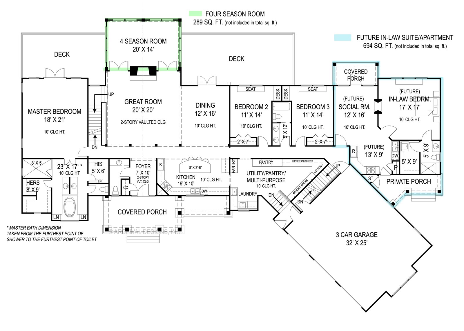 33 One Story House Plans With Inlaw Apartment Amazing House Plan 