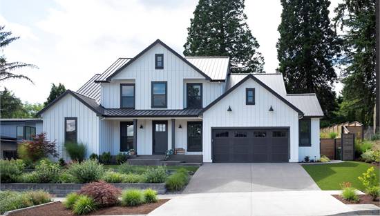 Enchanting Modern Farmhouse with Floor to Ceiling Windows