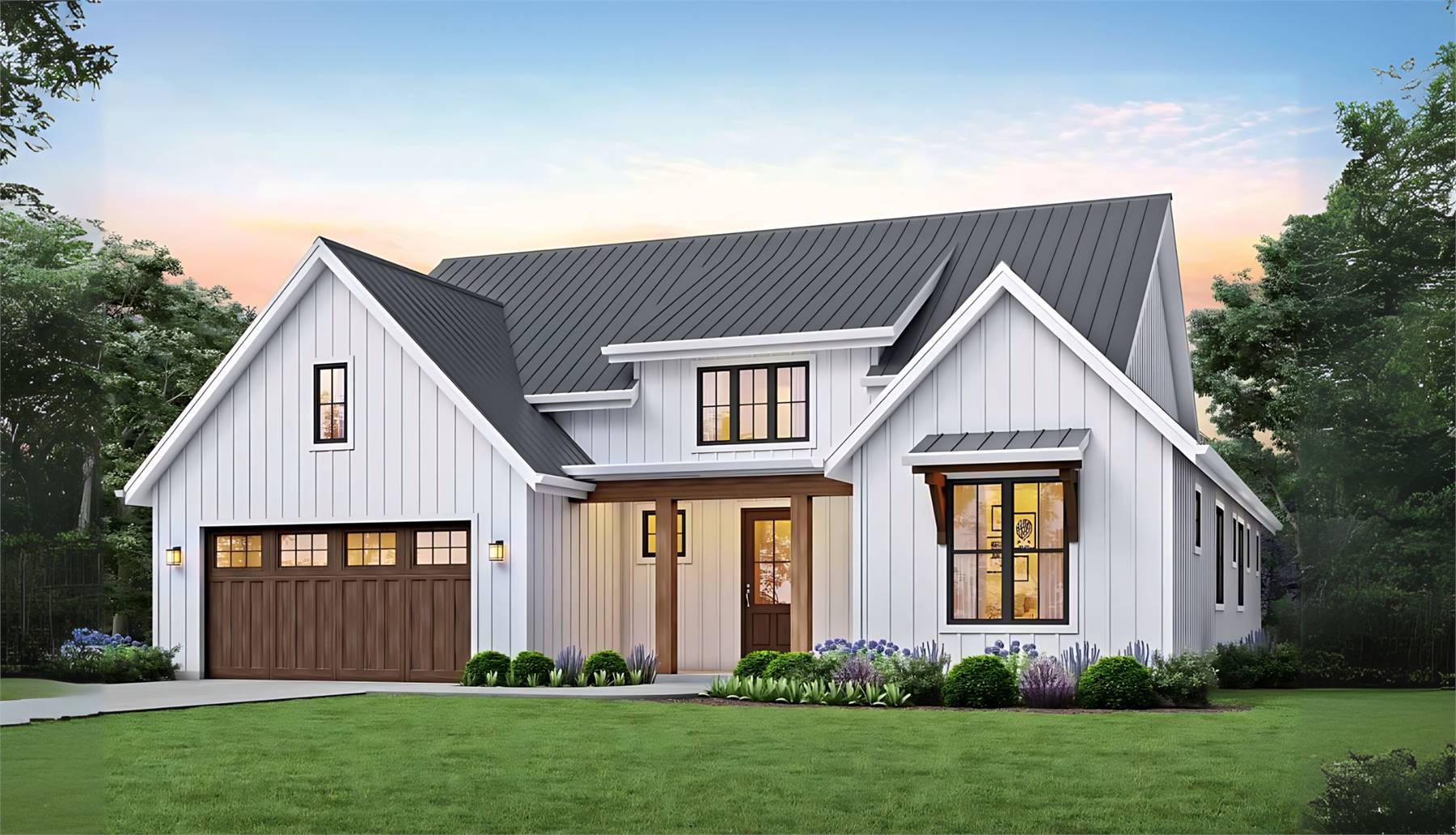 Charming Ranch Style Farmhouse with Covered Entry