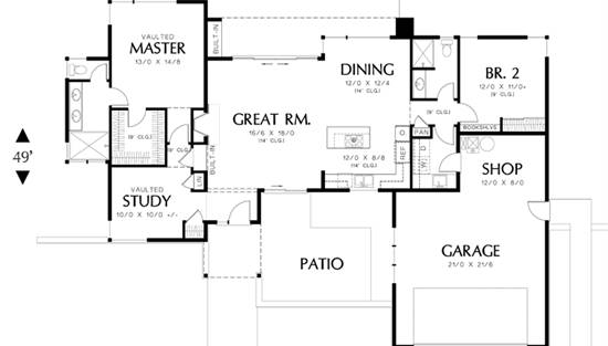 Wilbraham 2301 - 2 Bedrooms and 2.5 Baths | The House Designers - 2301