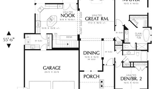 Fairfax 5882 - 4 Bedrooms and 3.5 Baths | The House Designers - 5882