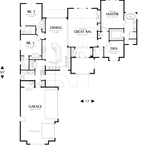 Charlestown 1559 - 3 Bedrooms and 3 Baths | The House Designers