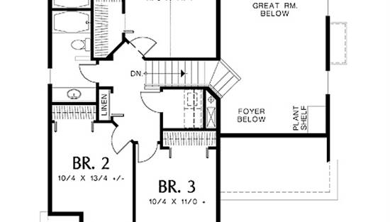 Dundee 4327 - 3 Bedrooms and 2 Baths | The House Designers - 4327