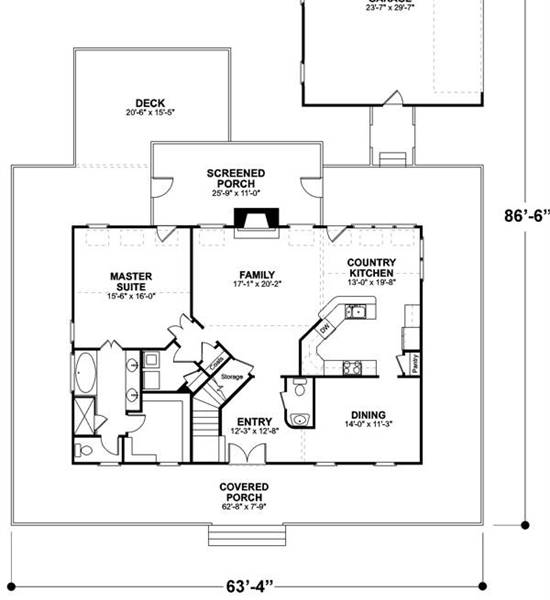 The Smithfield 6245 - 3 Bedrooms and 2 Baths | The House Designers - 6245