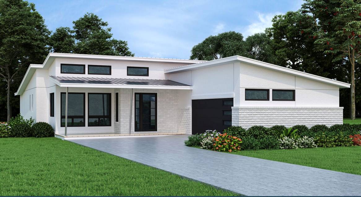 simple roof modern house plans