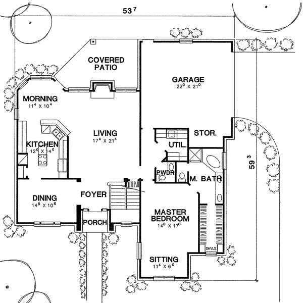 The Uvalde House Plan 5435 - 4 Bedrooms and 2.5 Baths | The House Designers