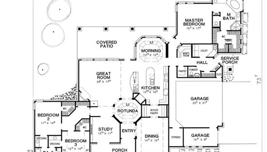 The Auburn 5443 - 3 Bedrooms and 2.5 Baths | The House Designers - 5443