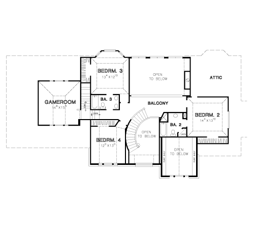 The Sarasota 5477 - 4 Bedrooms and 4.5 Baths | The House Designers - 5477