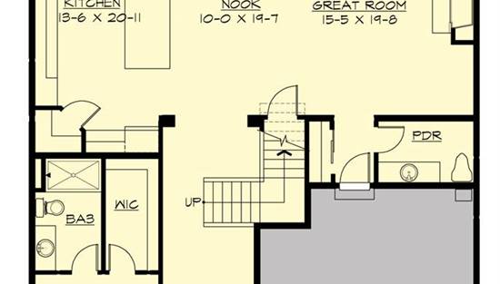 Two Story Modern Style House Plan 1342: Carmichael - 1342