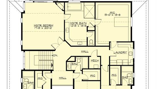 Beautiful 6 Bedroom Craftsman Style House Plan 4538: Macquire - 4538