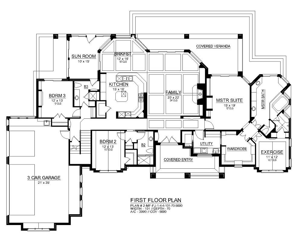 Luxury Lake Style House Plan 6465 Lake Bonham 6465