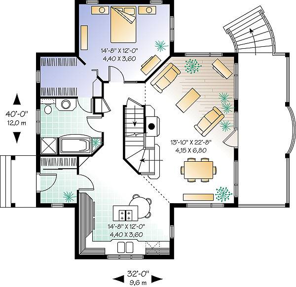 Affordable Simple 2 To 3 Bedroom Country Cottage House Plans 1143