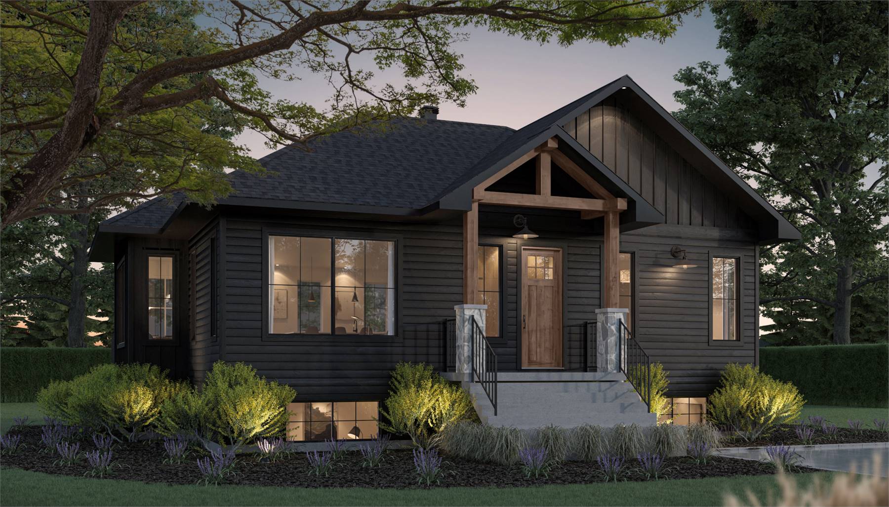 Enchanting One Story Farmhouse with Covered Entry