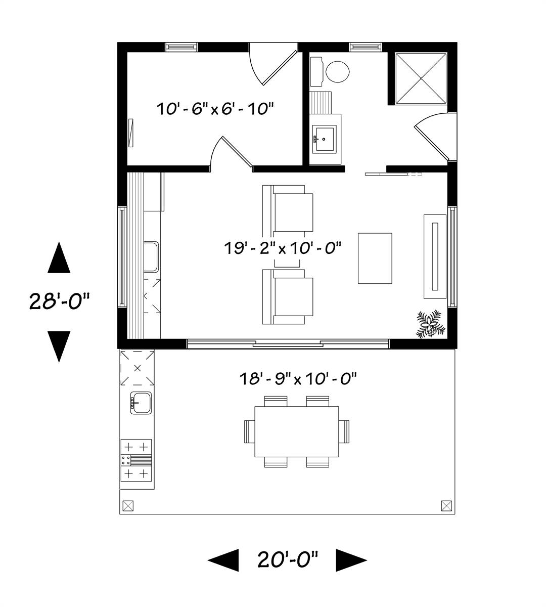 Modern Style House Plan 4959 Cabana 2 4959