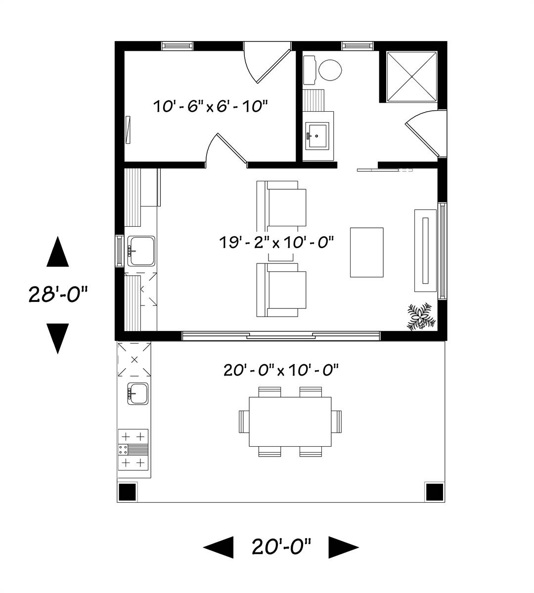 Craftsman Style Cabana Plan 4960 Cabana 4960