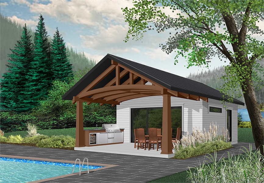 Craftsman Style Cabana Plan 4960 Cabana 4960